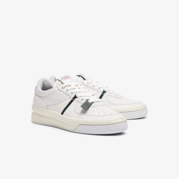 Lacoste Quantace Leather Sneakers Dámské - Tenisky Bílé / Béžový | CZ-1RnSZ7